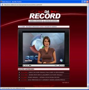 TV Record pode ser assistida via TV Gratis